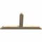 Ekena Millwork Portland Rough Sawn Timber Gable Bracket, Douglas Fir, 48"W x 24"H x 2"D x 4"F, 12/12 Pitch GBW048X24X0204POR00RDF - alternate 5